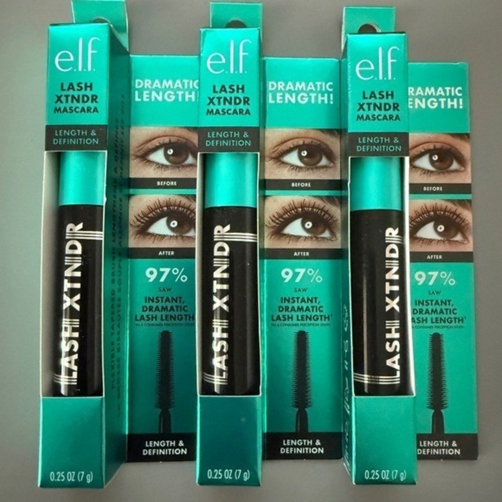 ELF Cosmetics Lash Xtndr Dramatic Length Mascara Brown Full Set of 3‎